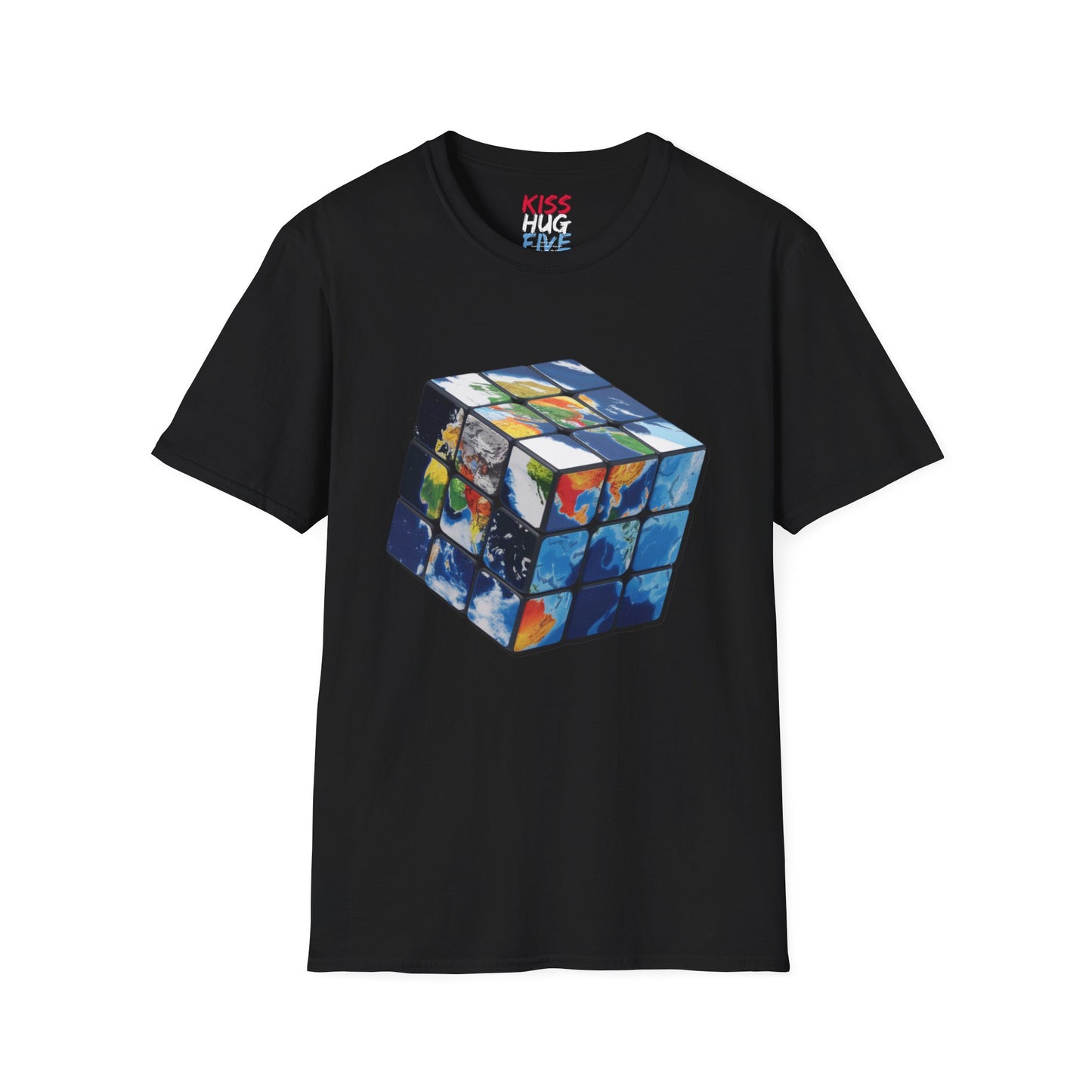 Rubik's Cube World Map Mashup Travel Wear Tee