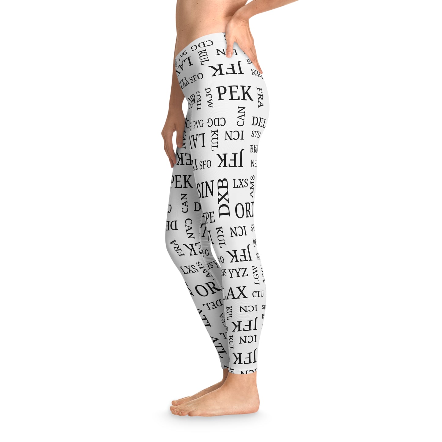 Airport Code Leggings for Travel Lovers