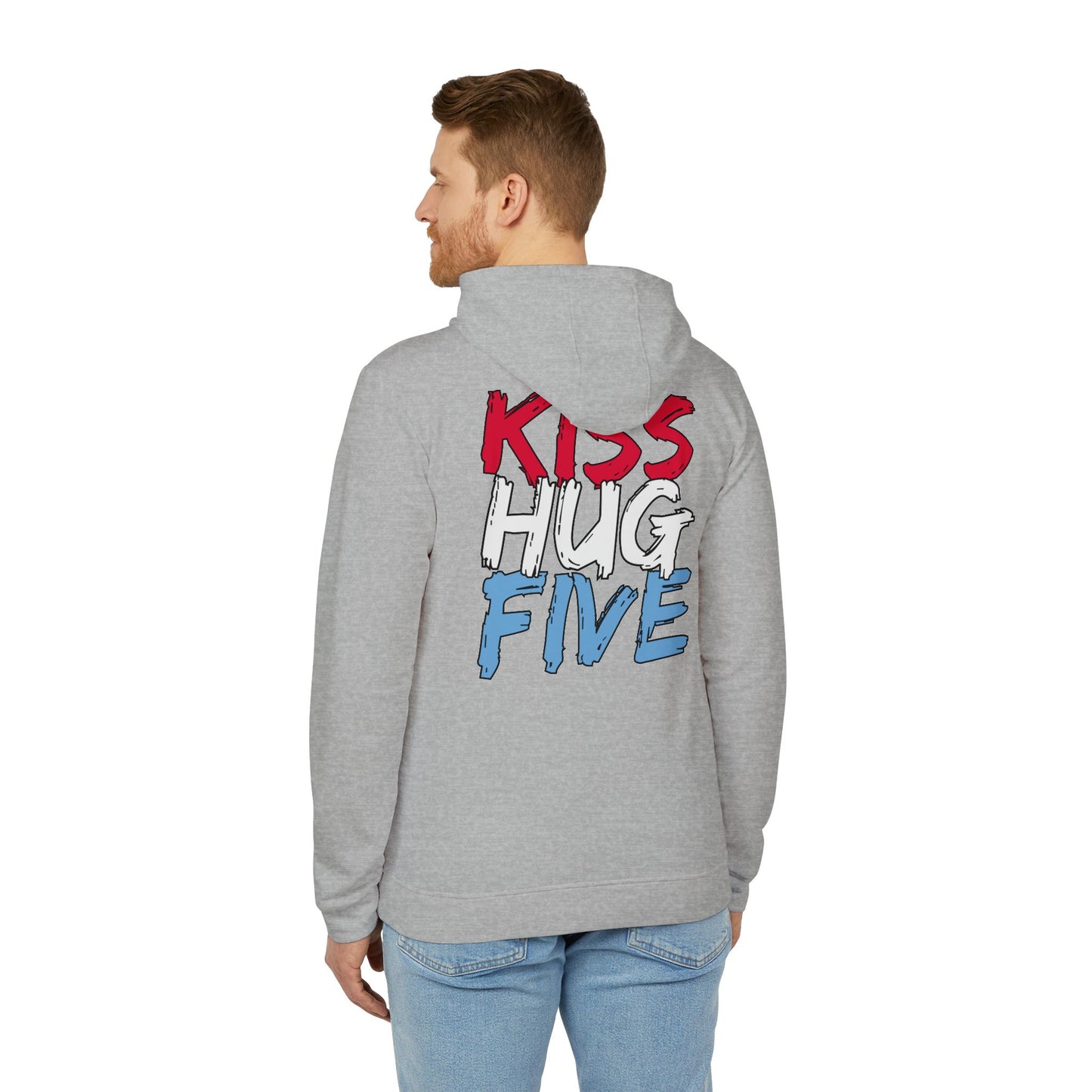 KissHugFive Adidas Unisex Fleece Hoodie