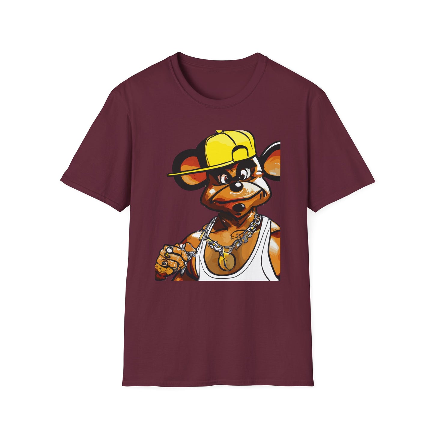 Money Mau5 Characters Urban Graffiti Style Men's Casual Leisure T-Shirt for Generation X Travel Lovers