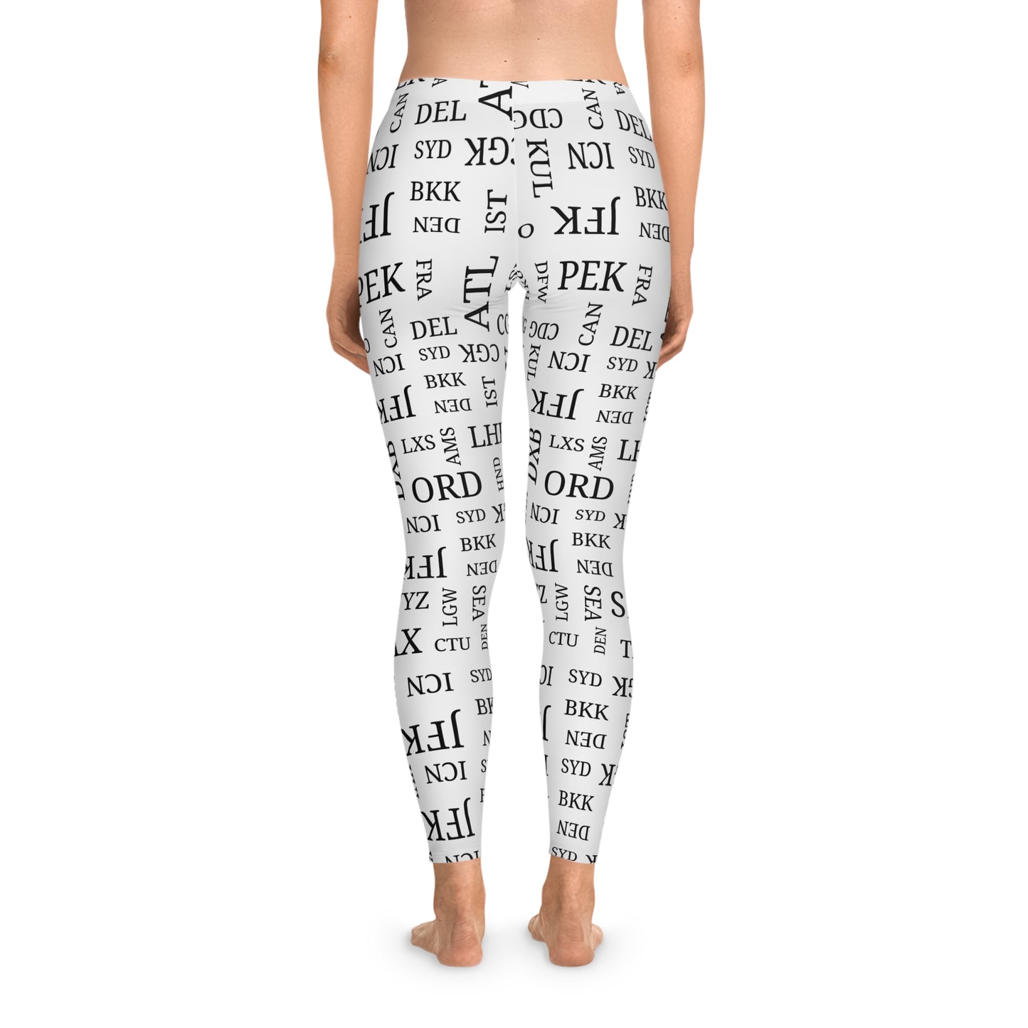 Airport Code Leggings for Travel Lovers