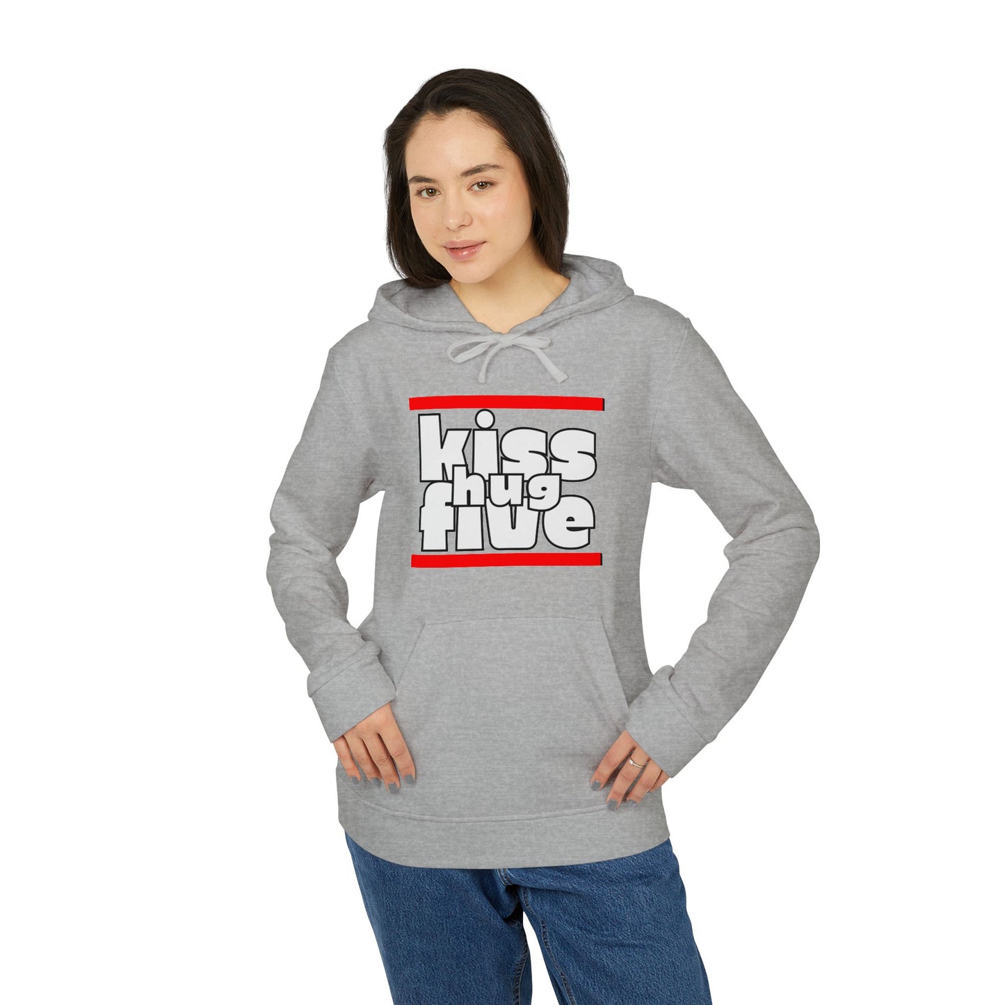 KissHugFive Adidas Unisex Fleece Hoodie