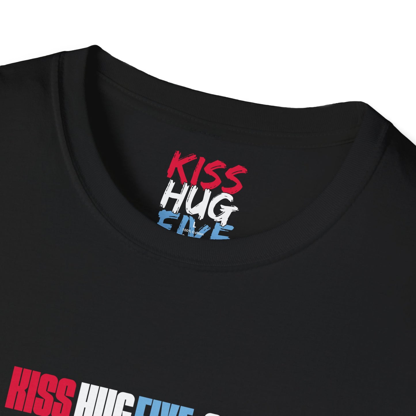 Kiss Hug Five Dot Store Signature Series Free Softstyle T-Shirt