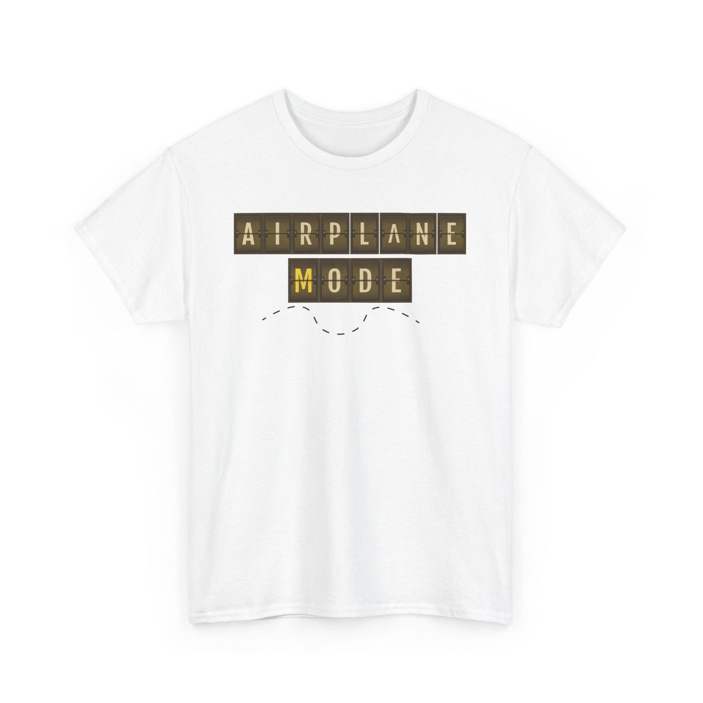 Airplane Mode Travel T-shirt, Unisex Heavy Cotton Tee