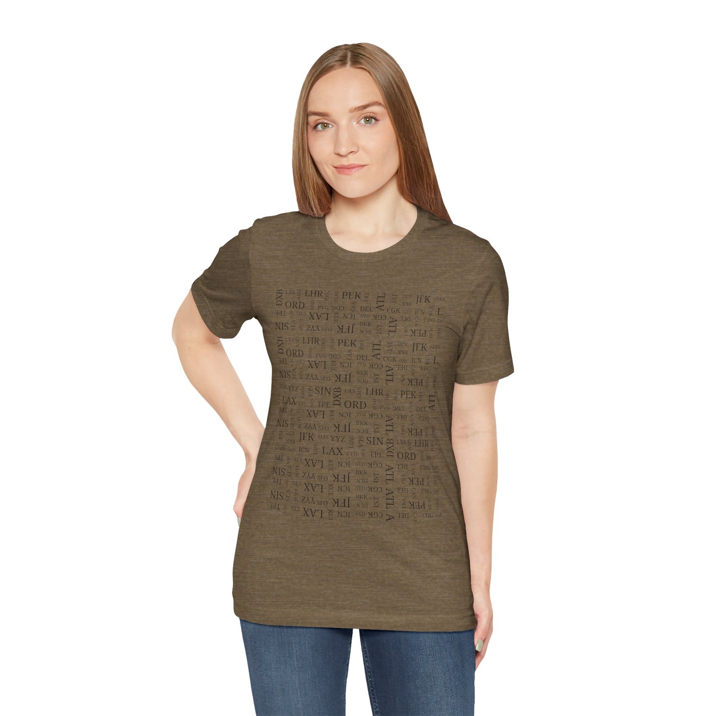 Airport Code Travel Tee for Travel Lovers and AV Geeks