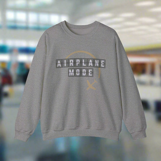 Travel Addict: Airplane Mode Travel Wear, Split Flap Departure Board Sweatshirt