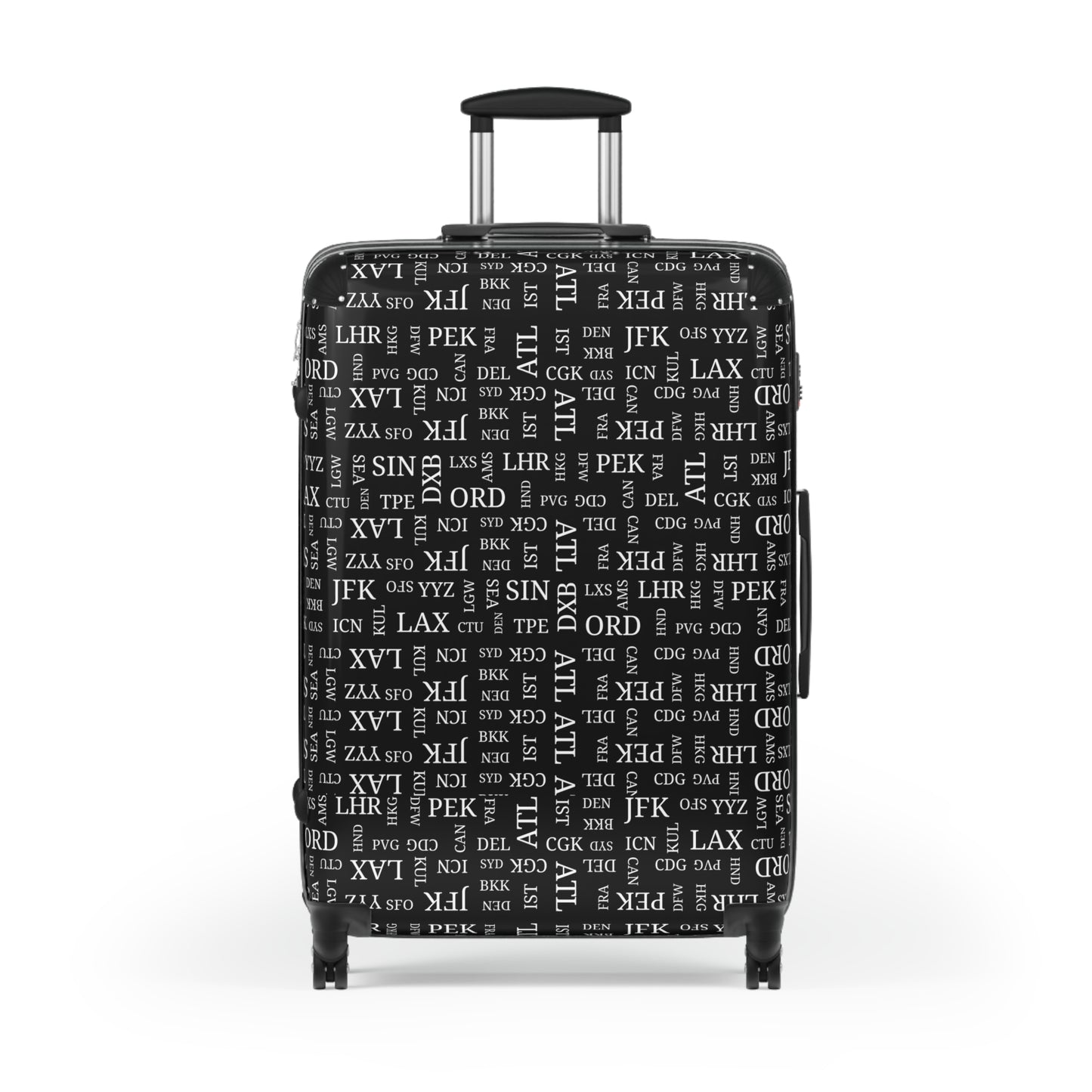 Travel Aficionado Airport Code Design Roller Suitcase