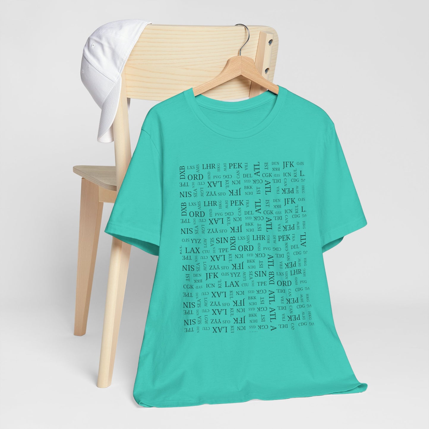 Airport Code Travel Tee for Travel Lovers and AV Geeks