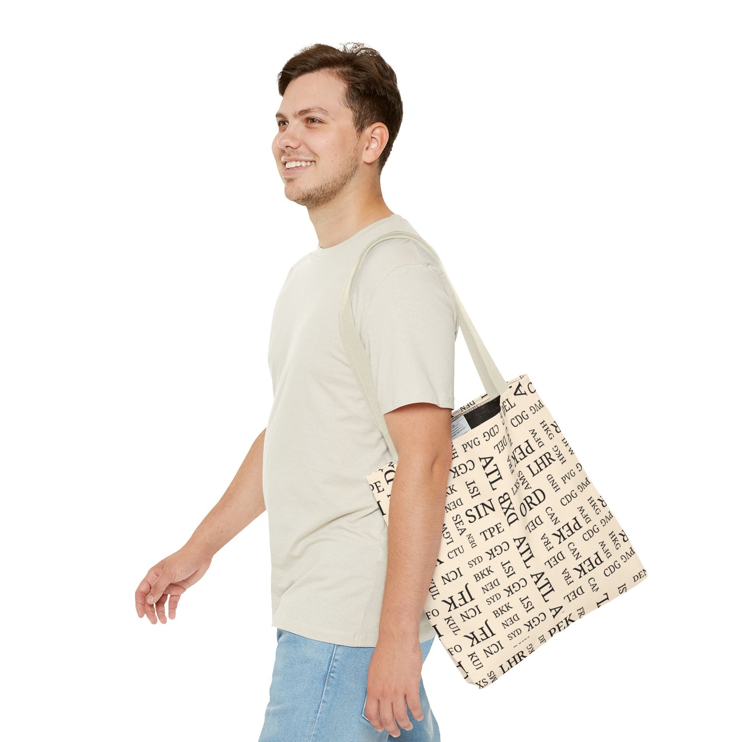 Signature Airport Code Designer Tote Bag for Travel Lovers