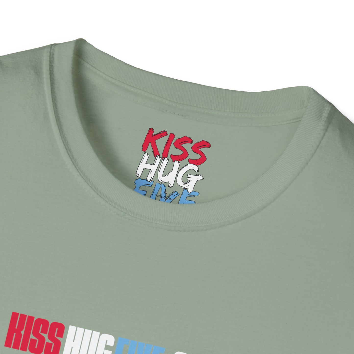 Kiss Hug Five Dot Store Signature Series Free Softstyle T-Shirt