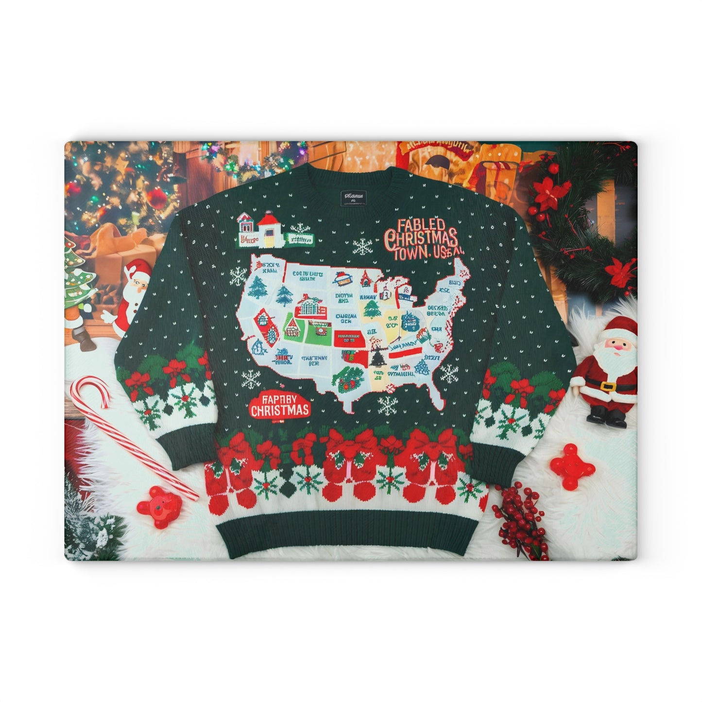 This Glass Cutting Board Looks like An Ugly Christmas Sweater