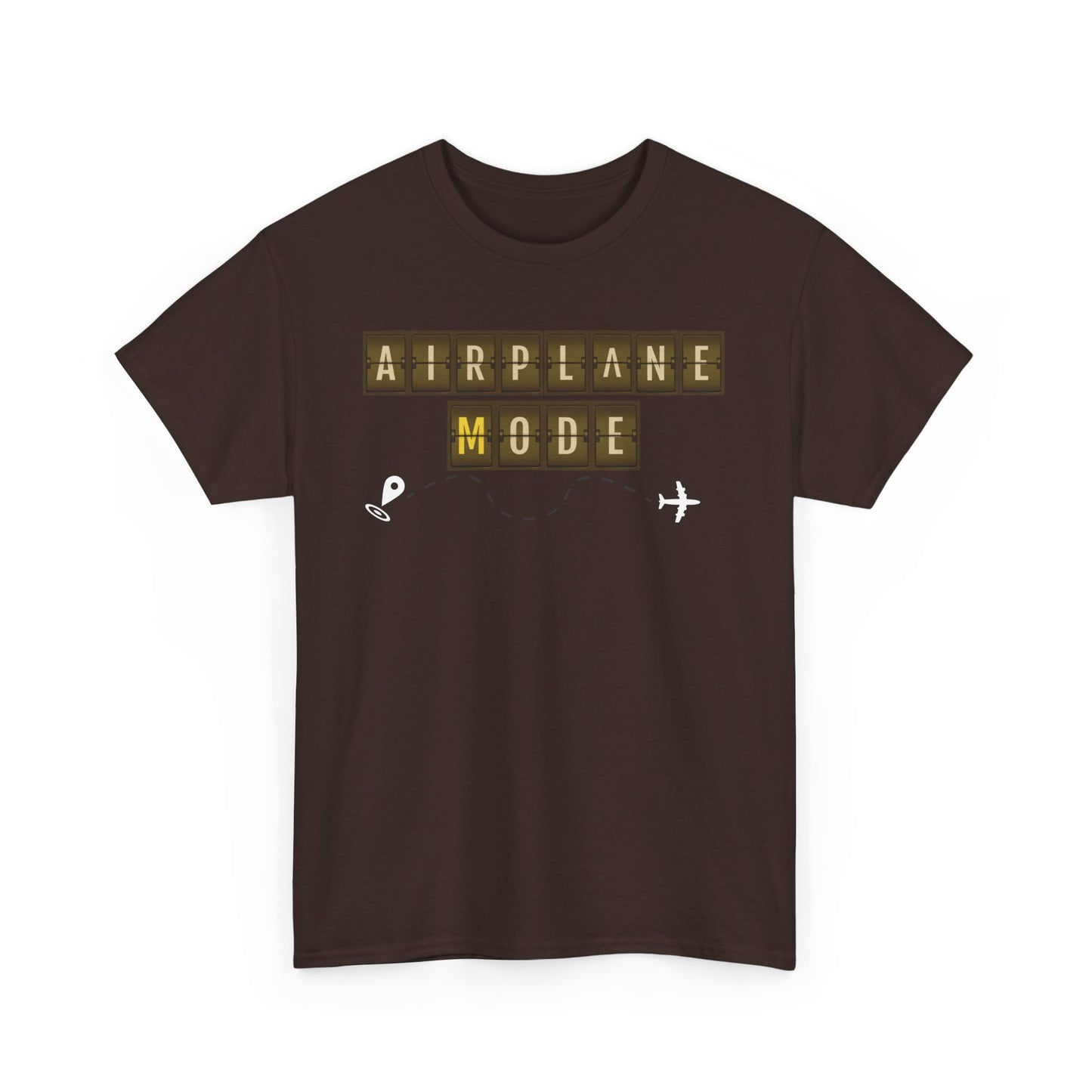 Airplane Mode Travel T-shirt, Unisex Heavy Cotton Tee