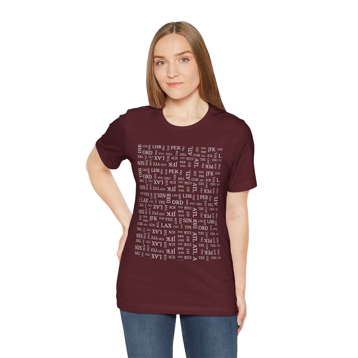 Airport Code Travel Tee for Travel Lovers and AV Geeks