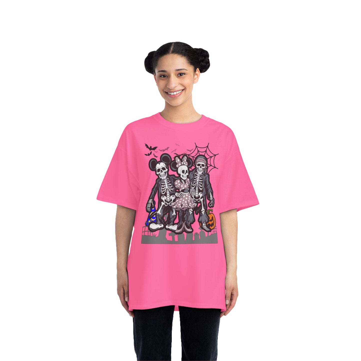 Minnie Mouse, Mickey Mouse, Jack Sparrow Halloween Skeleton Tshirt