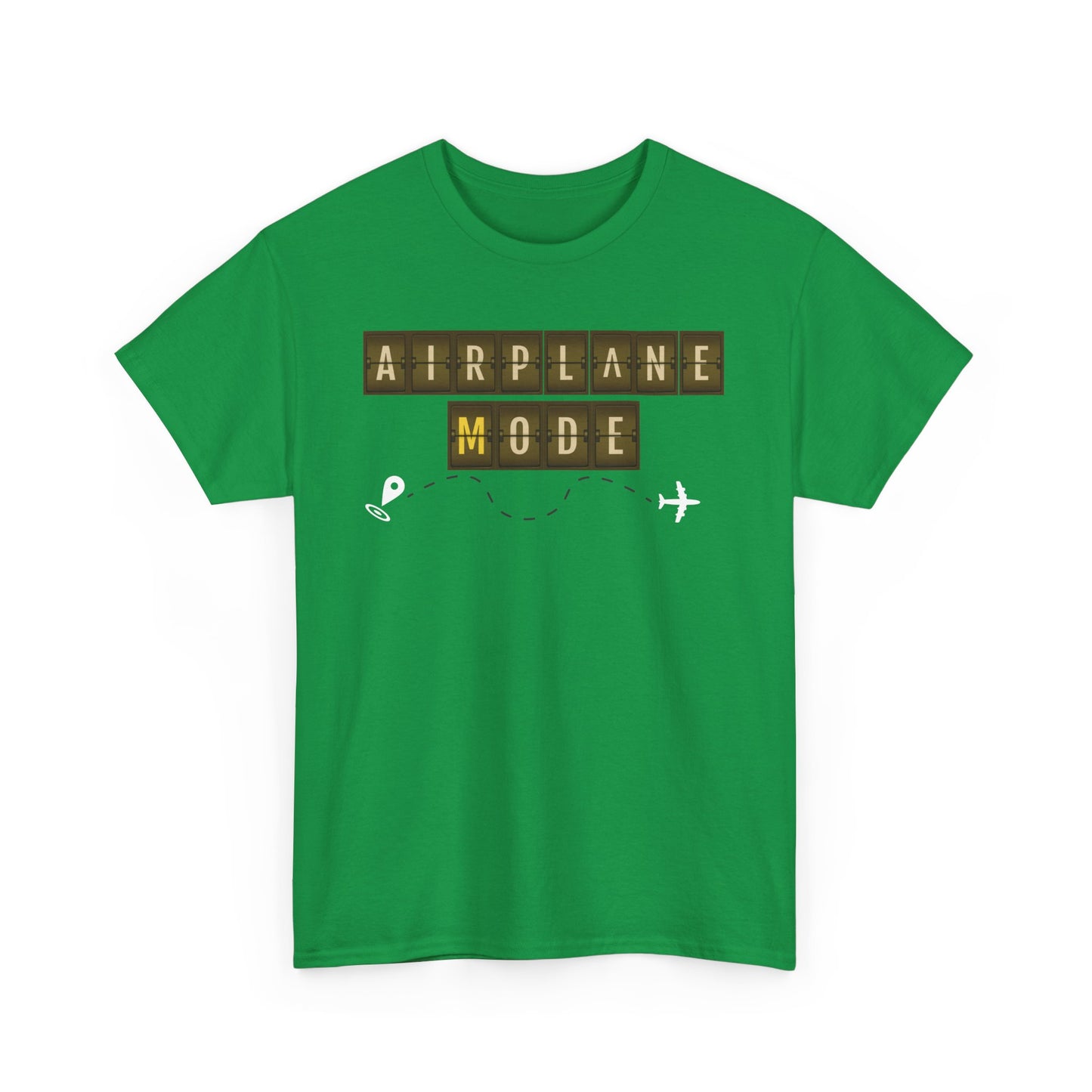 Airplane Mode Travel T-shirt, Unisex Heavy Cotton Tee