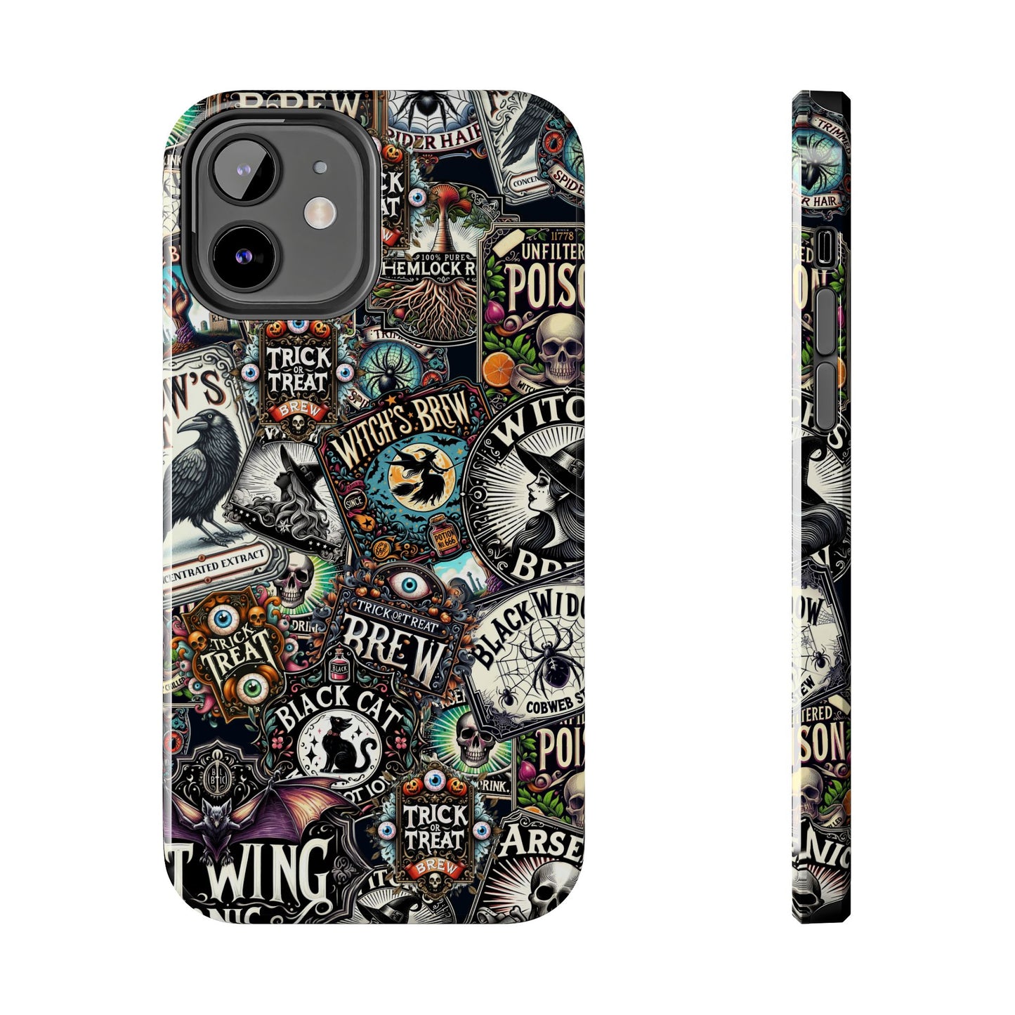 Halloween Witches Brew Deadly Poison Collage Hemlock Phone Case