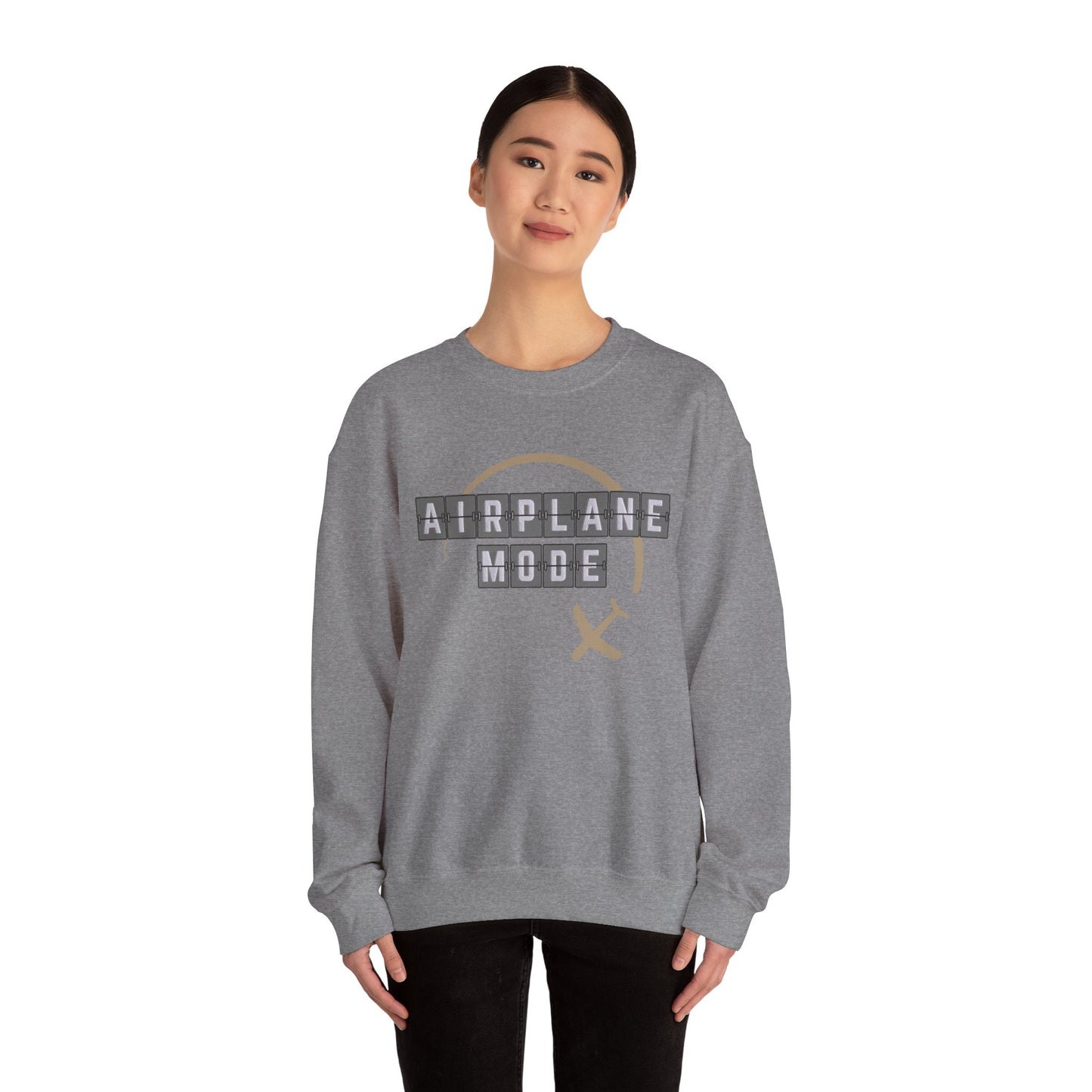 Travel Addict: Airplane Mode Travel Wear, Split Flap Departure Board Sweatshirt