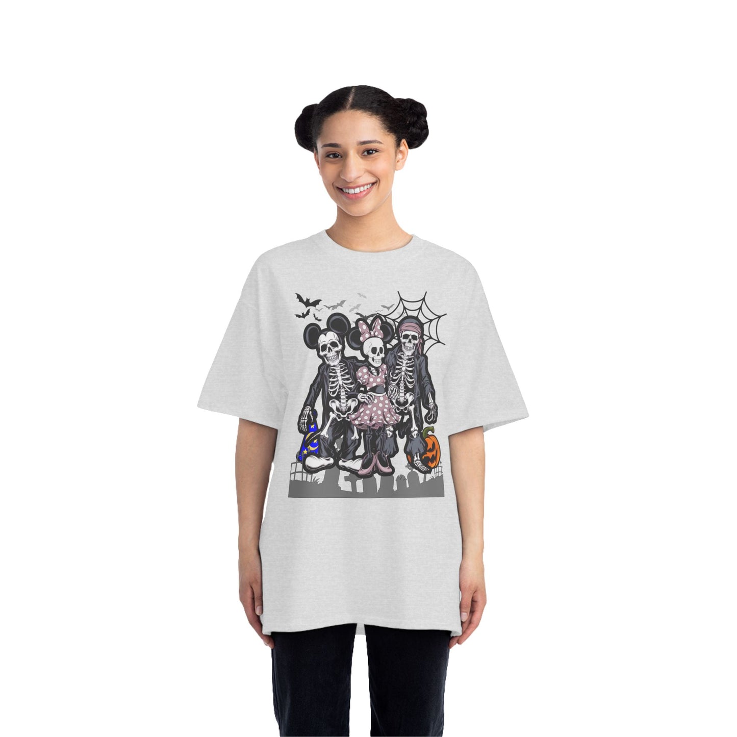 Minnie Mouse, Mickey Mouse, Jack Sparrow Halloween Skeleton Tshirt