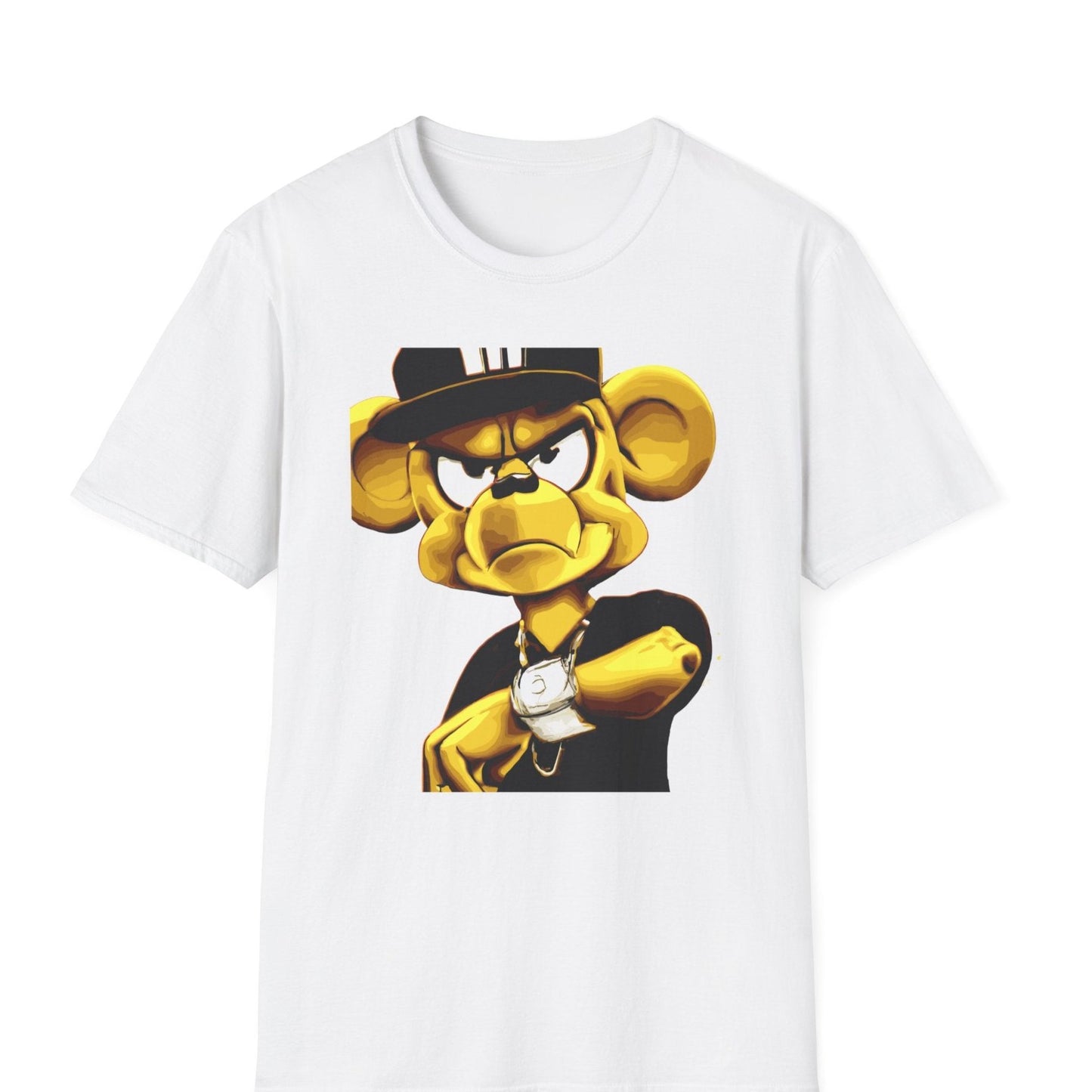 Money Mau5 Characters Travel Day Urban Graffiti Style Men's Leisure T-Shirt for Generation X Travel Lovers