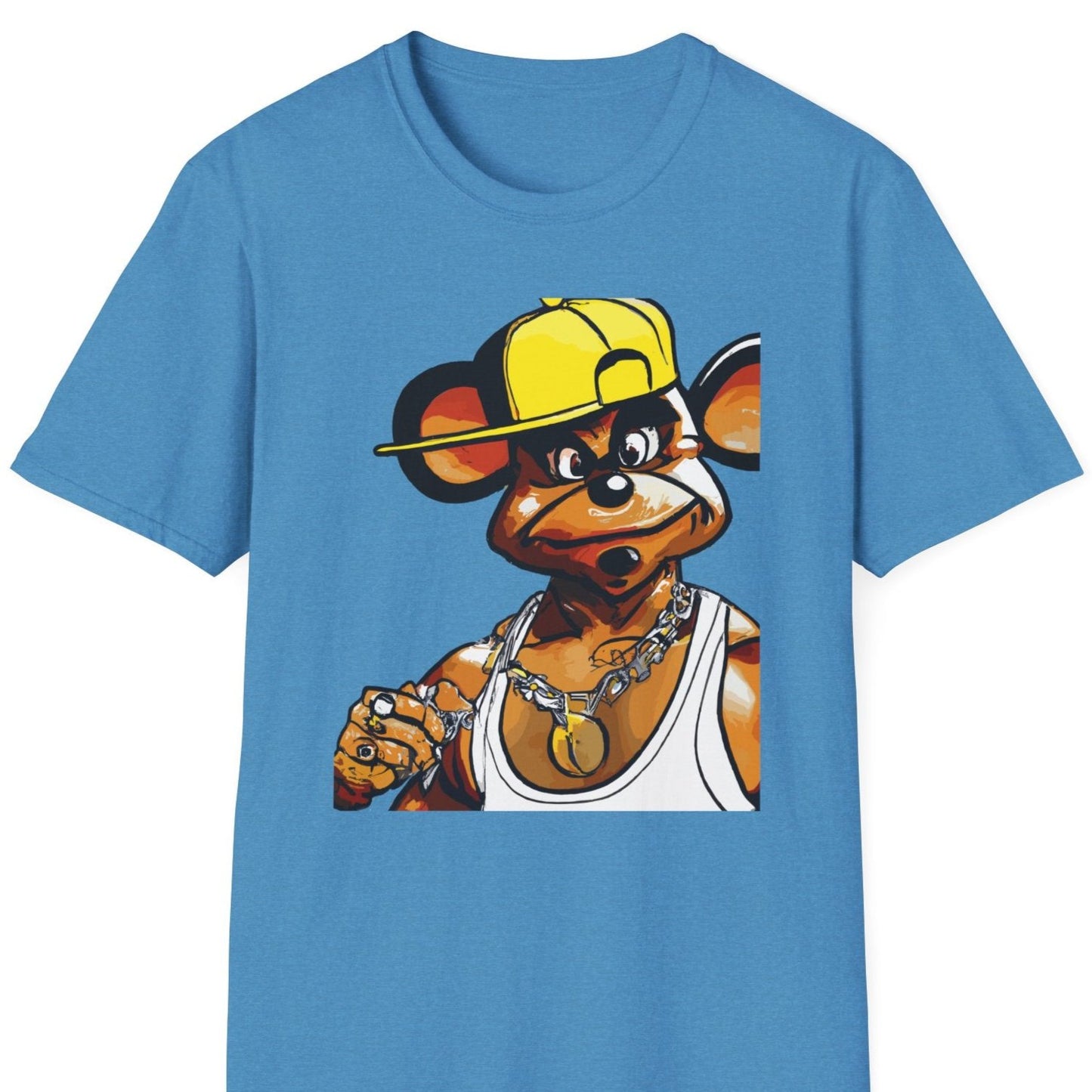 Money Mau5 Characters Urban Graffiti Style Men's Casual Leisure T-Shirt for Generation X Travel Lovers