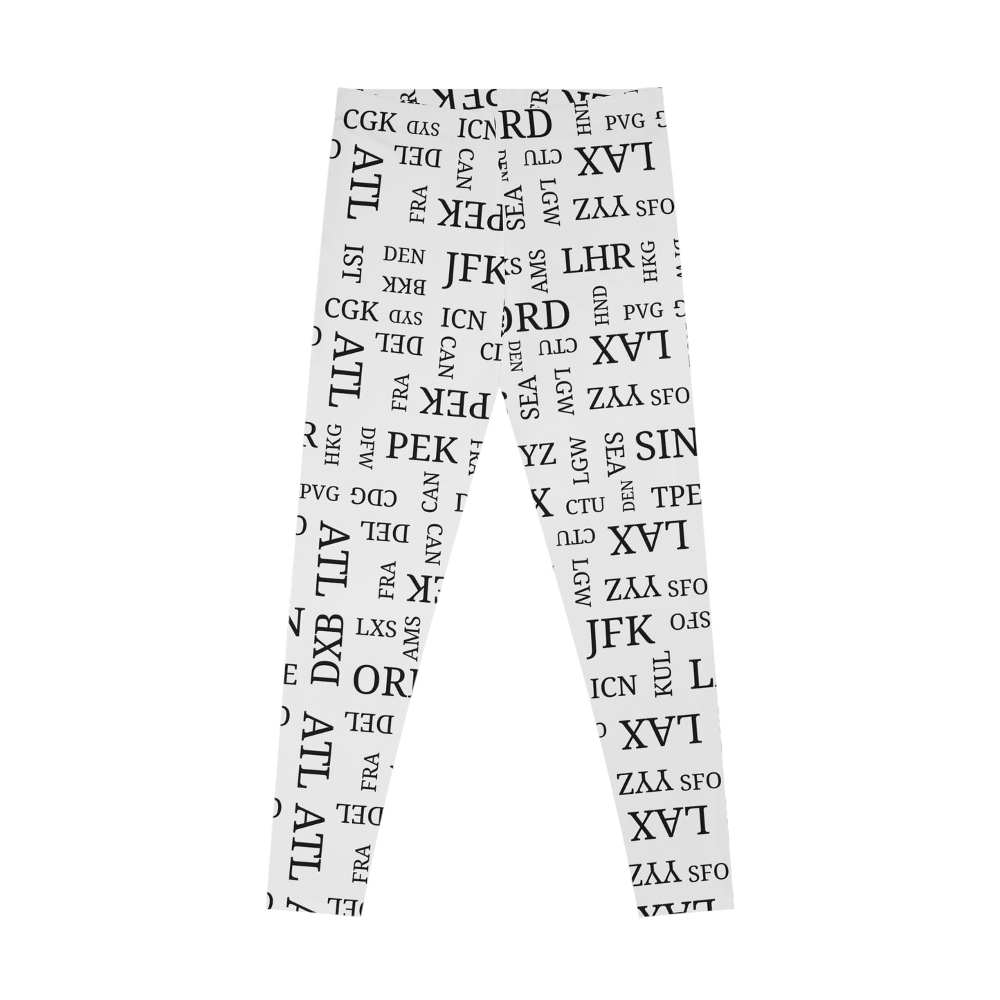 Airport Code Leggings for Travel Lovers