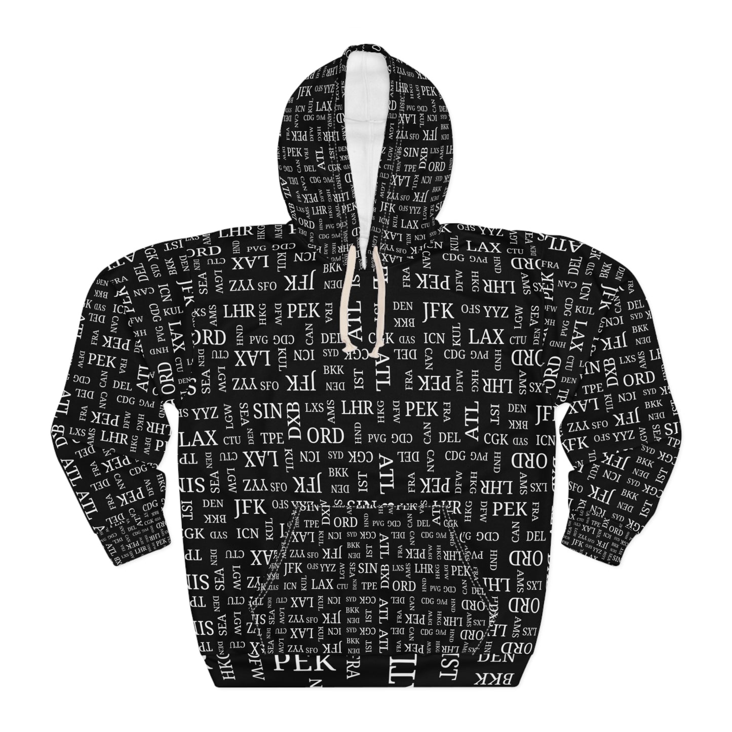 Airport Code Hooded Sweatshirt, World's Best, Planespotting Hoodie